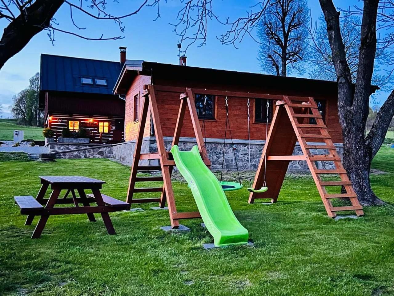 Chalupa Chriby Destne v Orlickych horach Buitenkant foto
